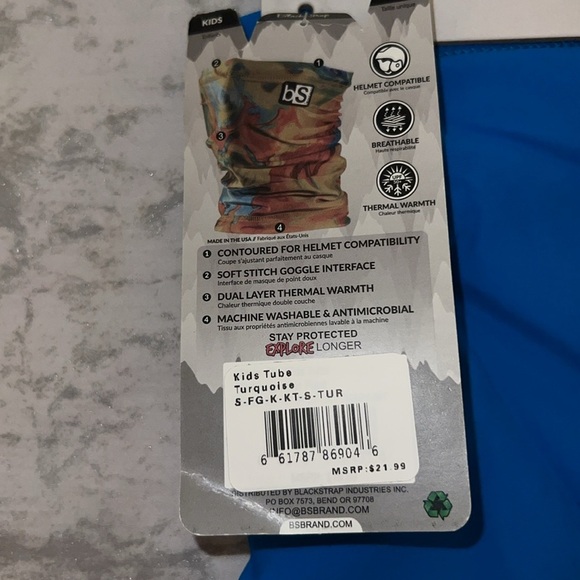 NWT Blackstrap Kids Tube Dual Layer Face mask Face-gear
Ages 2-7 - Picture 7 of 7